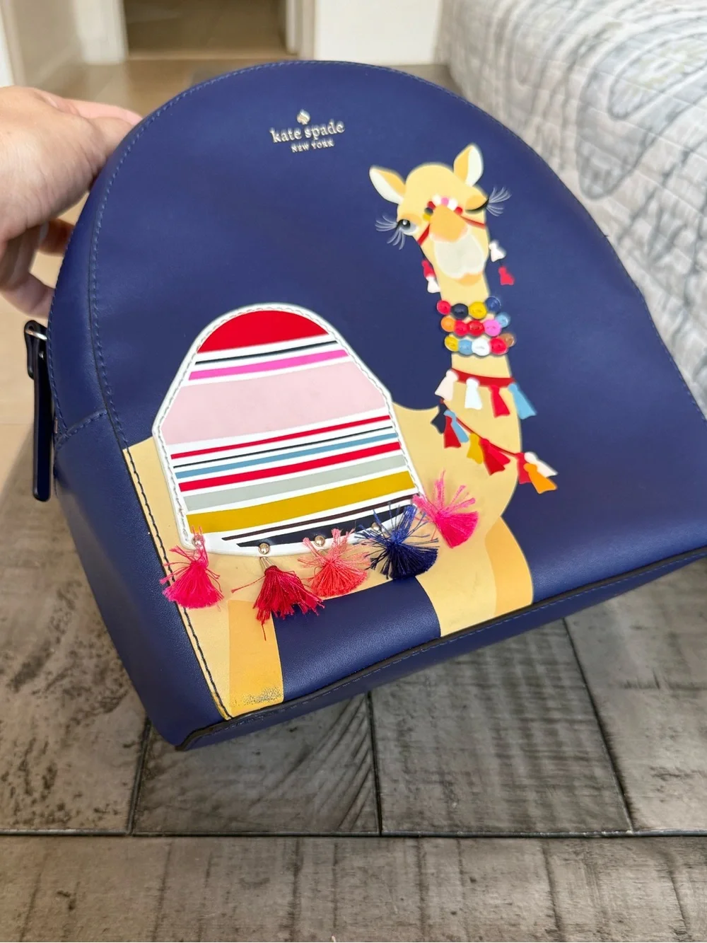Rare Kate Spade Camel Novelty Spice Things Up Sammi Backpack Leather MSRP $399